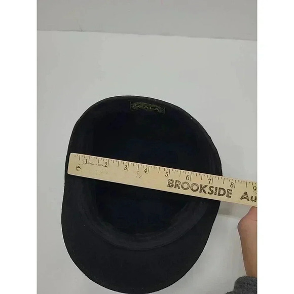 Dorfman Pacific Authentic Scala Classico Hand Made Felt Newsboys Hat Blue - Picture 7 of 7